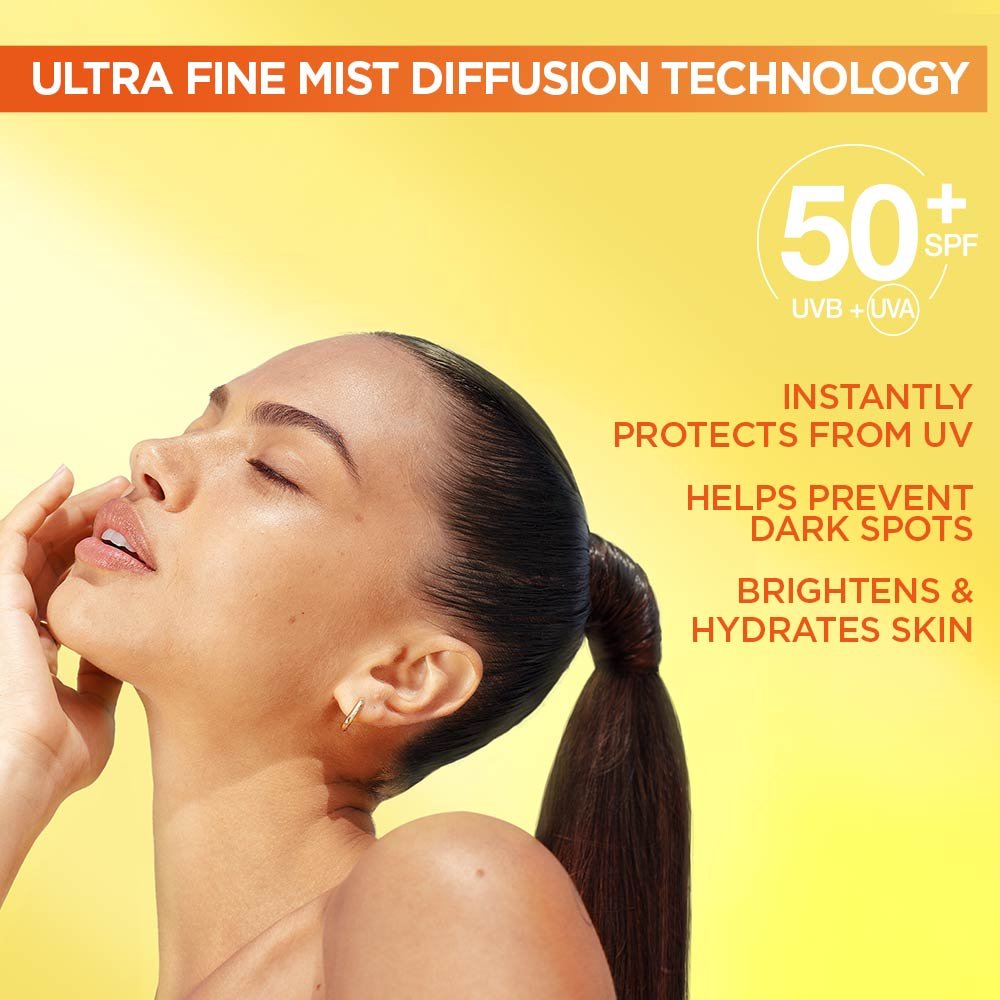 Vitamin C Brightening Over Make-Up Invisible UV SPF Mist with SPF 50+ results